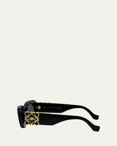 Loewe Anagram 49mm Oval Sunglasses | Thumbnail 3