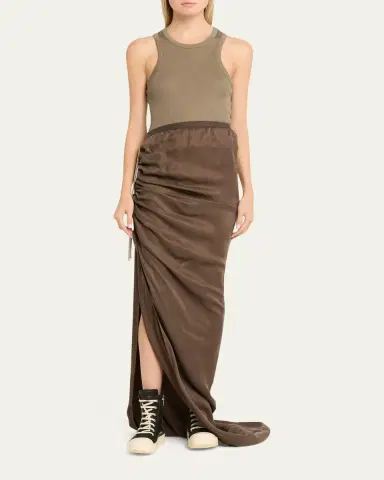Rick Owens Velvet Maxi Skirt | Thumbnail 2