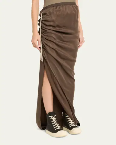 Rick Owens Velvet Maxi Skirt | Thumbnail 4