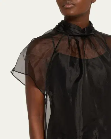 Simkhai Beaux Organza Mini Dress | Thumbnail 5