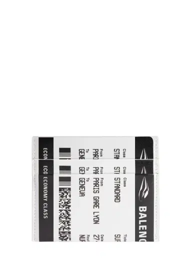 Balenciaga Men's Passport Boarding Pass Calfskin Card Holder | Thumbnail 1 Balenciaga Men's Passport Boarding Pass Calfskin Card Holder | Thumbnail 1