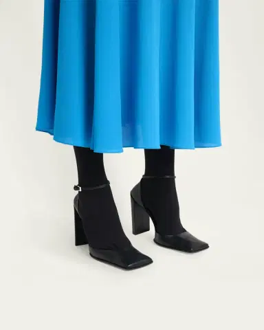 Alaïa Leather d'Orsay Square-Toe Pumps | Thumbnail 2