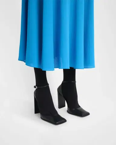 Alaïa Leather d'Orsay Square-Toe Pumps | Thumbnail 6