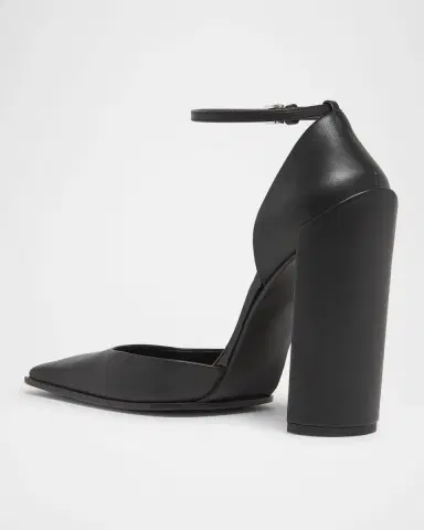Alaïa Leather d'Orsay Square-Toe Pumps | Thumbnail 8