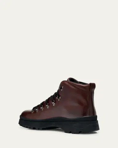 Prada Men's Brixxen Leather Lace-Up Boots | Thumbnail 4 Prada Men's Brixxen Leather Lace-Up Boots | Thumbnail 4
