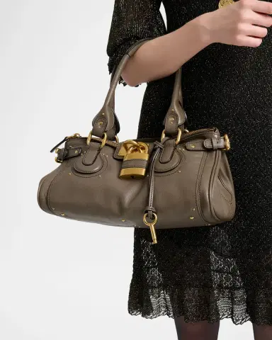 Chloé Paddington Padlock Shoulder Bag in Leather | Thumbnail 27 Chloé Paddington Padlock Shoulder Bag in Leather | Thumbnail 27