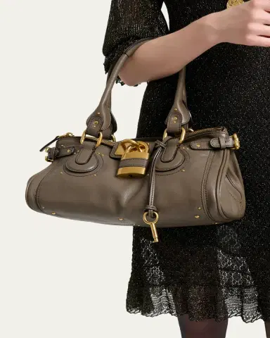 Chloé Paddington Padlock Shoulder Bag in Leather | Thumbnail 6 Chloé Paddington Padlock Shoulder Bag in Leather | Thumbnail 6
