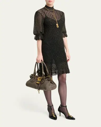 Chloé Paddington Padlock Shoulder Bag in Leather | Thumbnail 9 Chloé Paddington Padlock Shoulder Bag in Leather | Thumbnail 9