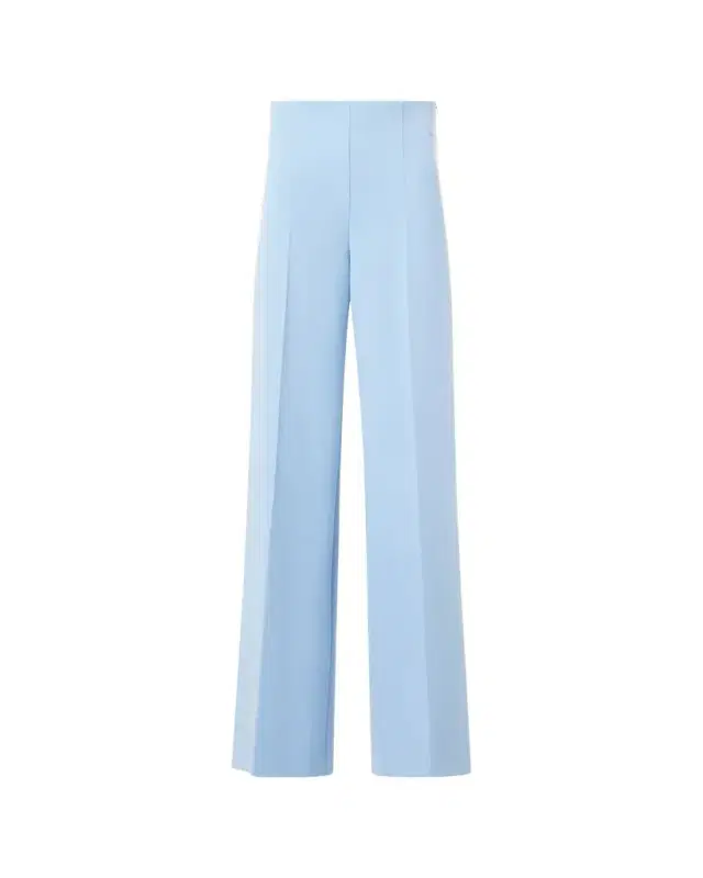 Double-Face Wool Bootcut Trousers