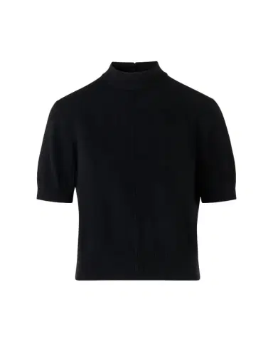 Akris Mock-Neck Short-Sleeve Cashmere Sweater | Thumbnail 1 Akris Mock-Neck Short-Sleeve Cashmere Sweater | Thumbnail 1