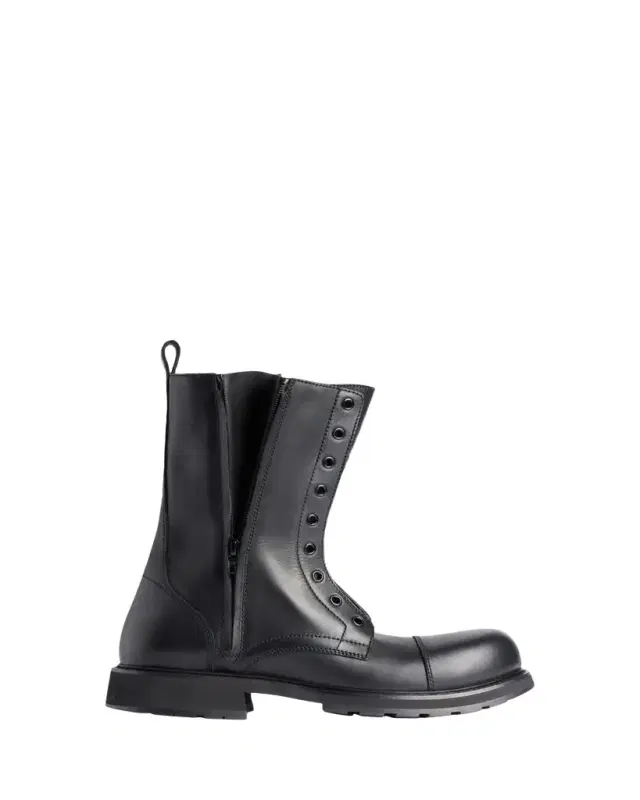 Men's Truck Leather Cap-Toe Lace-Up Boots