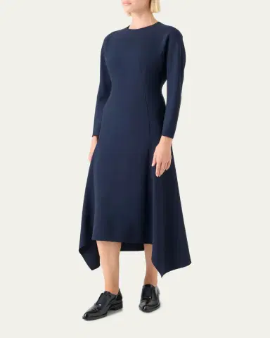 Akris Fit-and-Flare Handkerchief Dress | Thumbnail 4