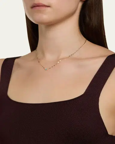 Lana Solo Turquoise & Diamond Charm Necklace | Thumbnail 2 Lana Solo Turquoise & Diamond Charm Necklace | Thumbnail 2