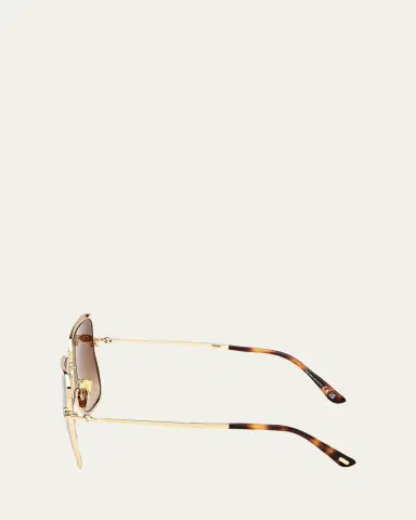 Tom Ford Tara 57mm Metal Square Sunglasses | Thumbnail 3 Tom Ford Tara 57mm Metal Square Sunglasses | Thumbnail 3