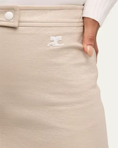 Courrèges Reedition Vinyl Mini Skirt | Thumbnail 11