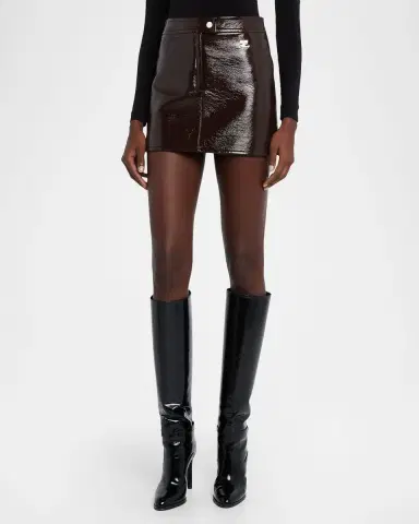 Courrèges Reedition Vinyl Mini Skirt | Thumbnail 110