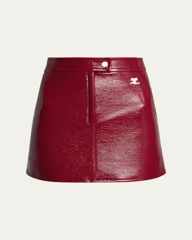 Courrèges Reedition Vinyl Mini Skirt | Thumbnail 12