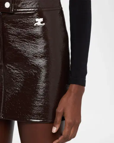 Courrèges Reedition Vinyl Mini Skirt | Thumbnail 111