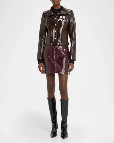 Courrèges Reedition Vinyl Mini Skirt | Thumbnail 112