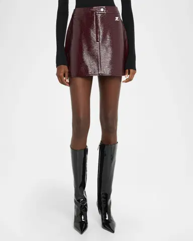 Courrèges Reedition Vinyl Mini Skirt | Thumbnail 114