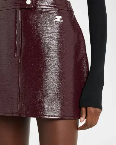 Courrèges Reedition Vinyl Mini Skirt | Thumbnail 115