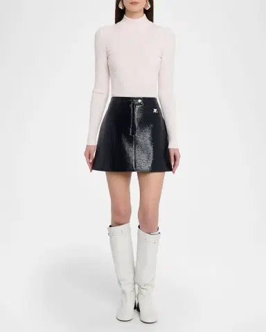 Courrèges Reedition Vinyl Mini Skirt | Thumbnail 117