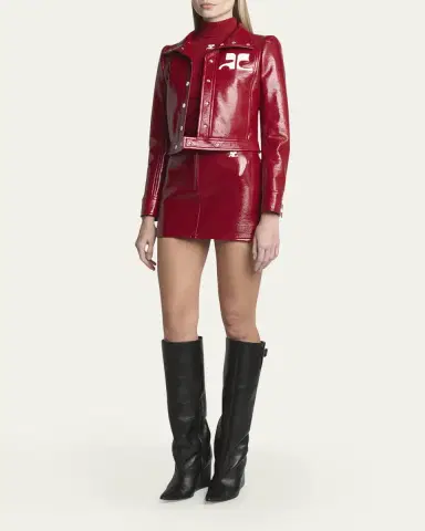 Courrèges Reedition Vinyl Mini Skirt | Thumbnail 13