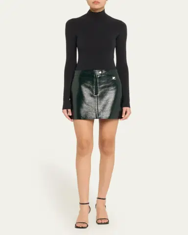 Courrèges Reedition Vinyl Mini Skirt | Thumbnail 126