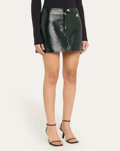 Courrèges Reedition Vinyl Mini Skirt | Thumbnail 128
