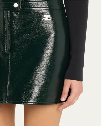 Courrèges Reedition Vinyl Mini Skirt | Thumbnail 129