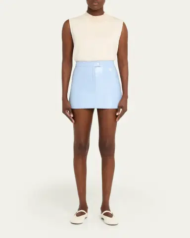 Courrèges Reedition Vinyl Mini Skirt | Thumbnail 18