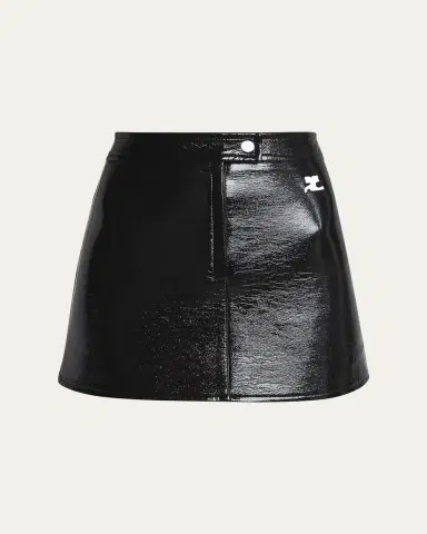 Courrèges Reedition Vinyl Mini Skirt | Thumbnail 26