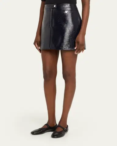 Courrèges Reedition Vinyl Mini Skirt | Thumbnail 29