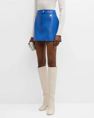 Courrèges Reedition Vinyl Mini Skirt | Thumbnail 35