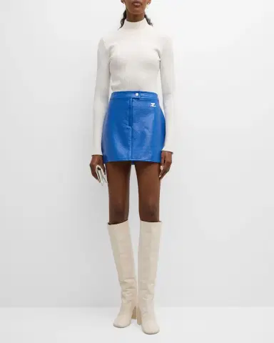 Courrèges Reedition Vinyl Mini Skirt | Thumbnail 36