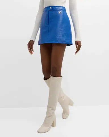 Courrèges Reedition Vinyl Mini Skirt | Thumbnail 40