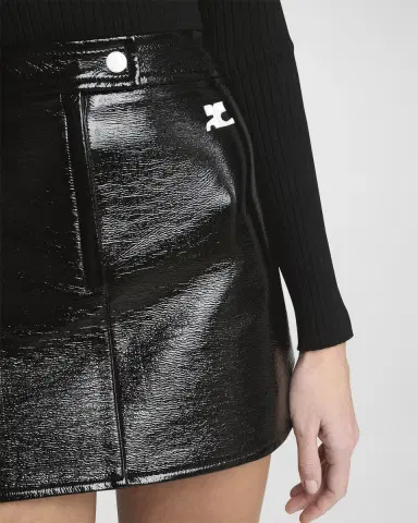 Courrèges Reedition Vinyl Mini Skirt | Thumbnail 50