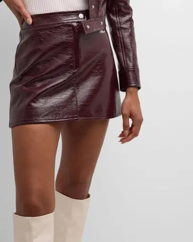 Courrèges Reedition Vinyl Mini Skirt | Thumbnail 6