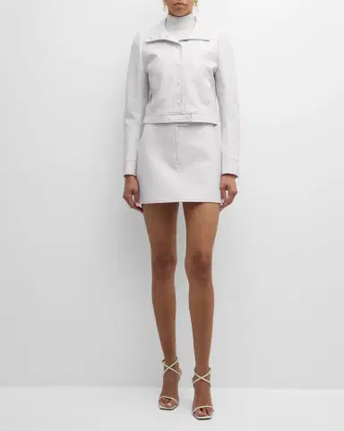 Courrèges Reedition Vinyl Mini Skirt | Thumbnail 54