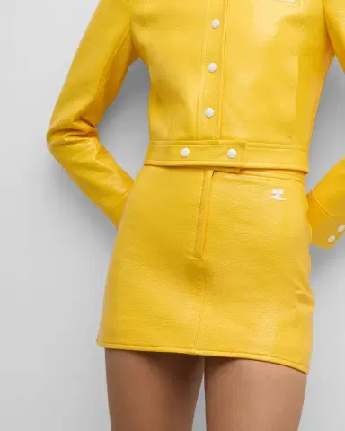 Courrèges Reedition Vinyl Mini Skirt | Thumbnail 69