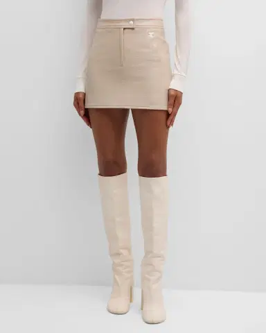 Courrèges Reedition Vinyl Mini Skirt | Thumbnail 70