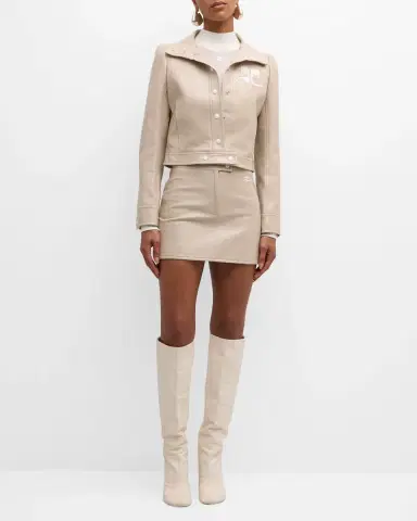 Courrèges Reedition Vinyl Mini Skirt | Thumbnail 71