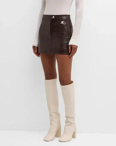 Courrèges Reedition Vinyl Mini Skirt | Thumbnail 76