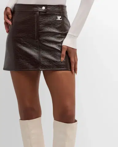 Courrèges Reedition Vinyl Mini Skirt | Thumbnail 81