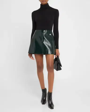 Courrèges Reedition Vinyl Mini Skirt | Thumbnail 82