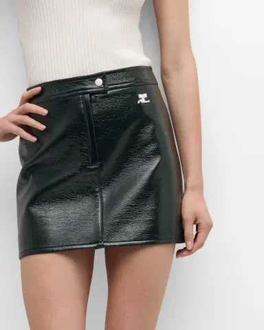 Courrèges Reedition Vinyl Mini Skirt | Thumbnail 87