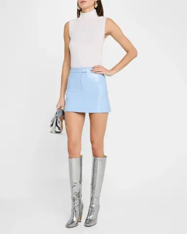 Courrèges Reedition Vinyl Mini Skirt | Thumbnail 88