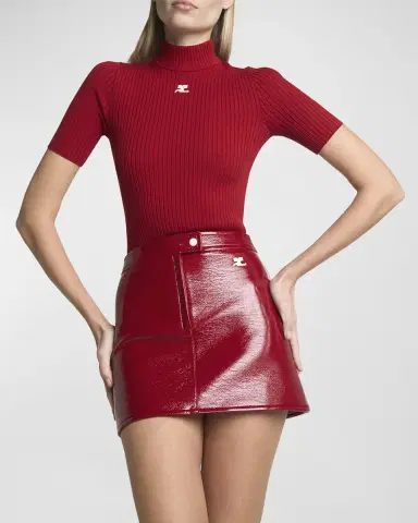 Courrèges Reedition Vinyl Mini Skirt | Thumbnail 97