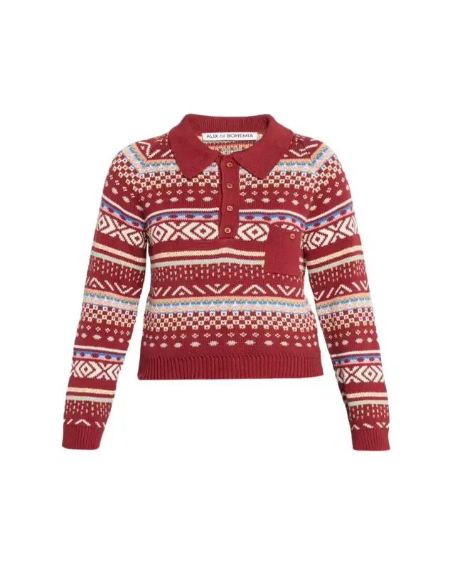 Liza Fairisle Raglan Sweater
