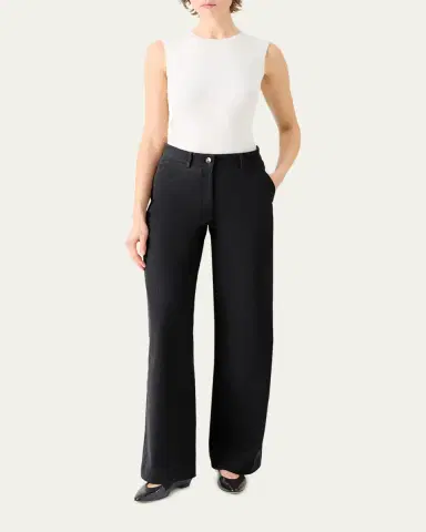 Akris Finnian Wide-Leg Denim Pants | Thumbnail 2